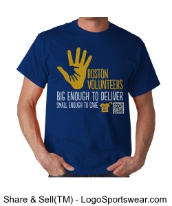 Boston Volunteers T-Shirt No. 1 (Buy Me) Design Zoom